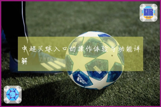 中超买球入口的操作体验与功能详解